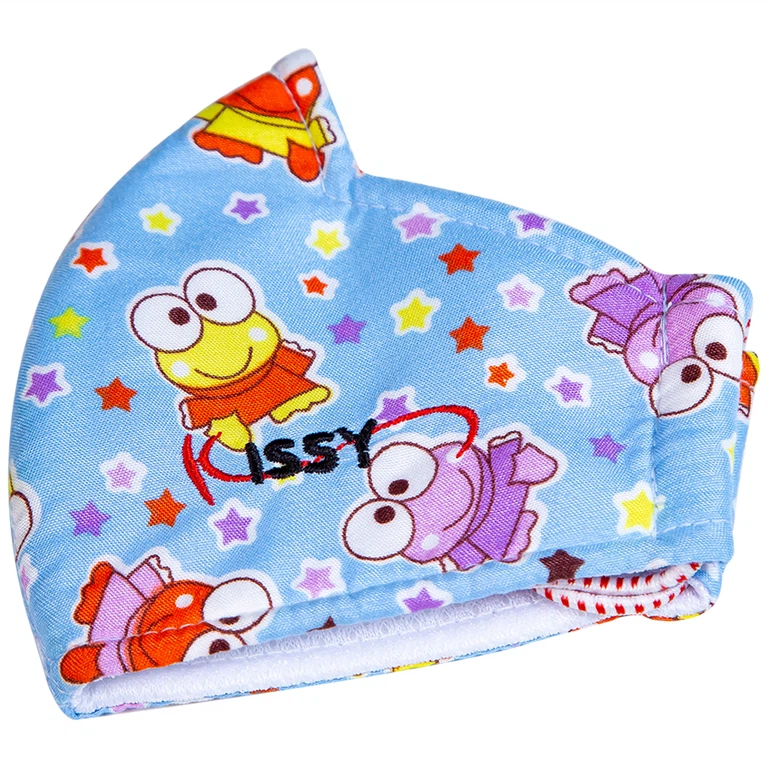 Khẩu trang sợi hoạt tính Kissy For Kids size S cho bé giúp lọc sạch không khí, ngăn bụi, khí ô nhiễm