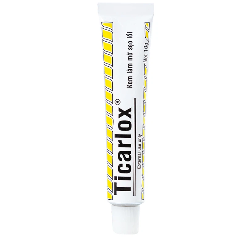 Kem Ticarlox trị và làm mờ sẹo lồi (10g)