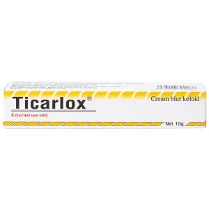 Kem Ticarlox trị và làm mờ sẹo lồi (10g)