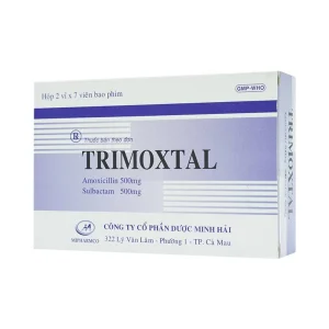 Thuốc Trimoxtal Mipharmco điều trị nhiễm trùng (2 vỉ x 7 viên)