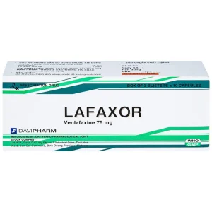 Viên nang cứng Lafaxor 75mg DaviPharm chống trầm cảm, lo âu (3 vỉ x 10 viên)