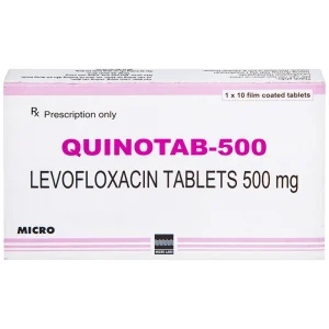 Thuốc Quinotab-500 Micro điều trị các chứng nhiễm trùng (1 vỉ x 10 viên)