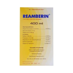 Dung dịch truyền Reamberin Polysan giảm oxy huyết và giải độc (400ml)
