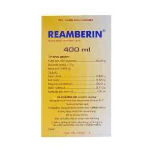 Dung dịch truyền Reamberin Polysan giảm oxy huyết và giải độc (400ml)