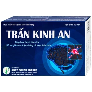 Viên uống Trấn Kinh An IPHA giúp hoạt huyết hành khí, giảm các triệu chứng rối loạn thần kinh (3 vỉ x 10 viên)