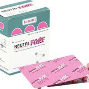 Thuốc Neutri Fore Bidiphar điều trị đau thần kinh, viêm đa dây thần kinh, thiếu máu ác tính (12 vỉ x 5 viên)