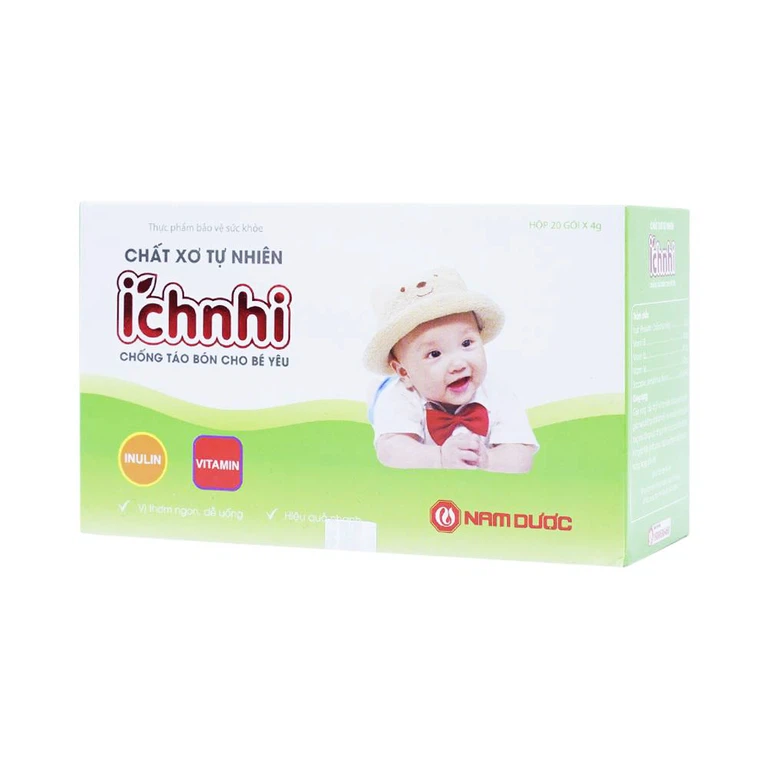 Gói pha Ích Nhi Nam Dược chống táo bón, cung cấp chất xơ cho trẻ (20 gói)
