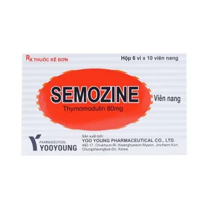 Thuốc Semozine Capsule 80mg YooYuong hỗ trợ dự phòng tái phát nhiễm khuẩn hô hấp (6 vỉ x 10 viên)