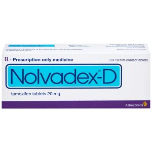 Viên nén Nolvadex-D AstraZeneca điều trị ung thư vú (3 vỉ x 10 viên)