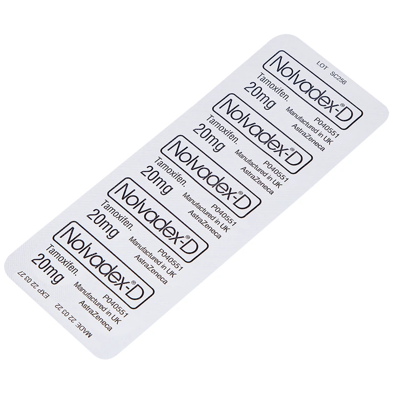 Viên nén Nolvadex-D AstraZeneca điều trị ung thư vú (3 vỉ x 10 viên)
