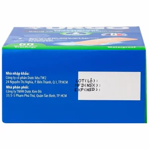 Băng cá nhân không thấm nước Urgo Waterproof bảo vệ vết thương khỏi nước và vi khuẩn (50 miếng)