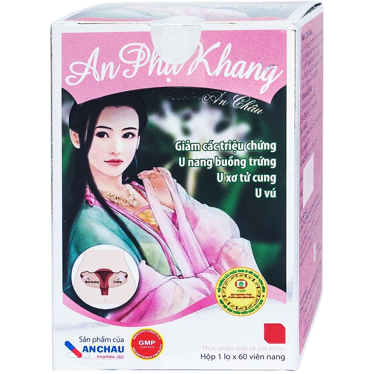 Viên uống An Phụ Khang An Châu giảm các triệu chứng u nang buồng trứng, u xơ tử cung (60 viên)