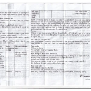 Thuốc Creon 25000 Abbott điều trị thiểu năng tụy ngoại tiết (20 viên)