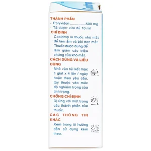 Thuốc nhỏ mắt Coodrop Pharmedic làm ẩm, bôi trơn mắt, giảm triệu chứng khô mắt (10ml)