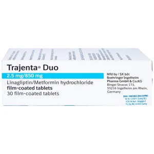 Thuốc Trajenta Duo 2.5mg/850mg Boehringer điều trị đái tháo đường típ 2 (30 viên)