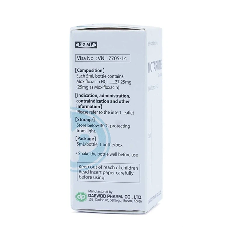Thuốc nhỏ mắt Motarute Daewoo Pharm điều trị viêm kết mạc (5ml)