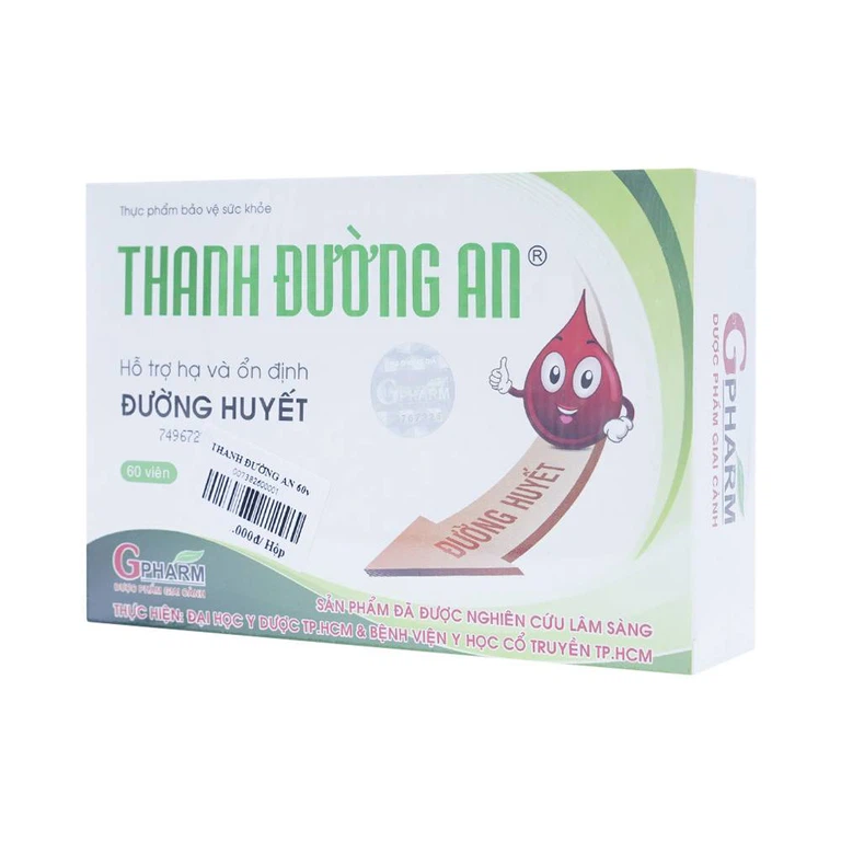 Viên uống Thanh Đường An Gpharm hỗ trợ hạ và ổn định đường huyết (60 viên)