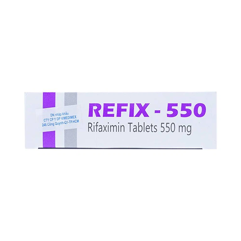 Thuốc Refix - 550 Atra điều trị chứng ruột kích thích với tiêu chảy (3 vỉ x 10 viên)