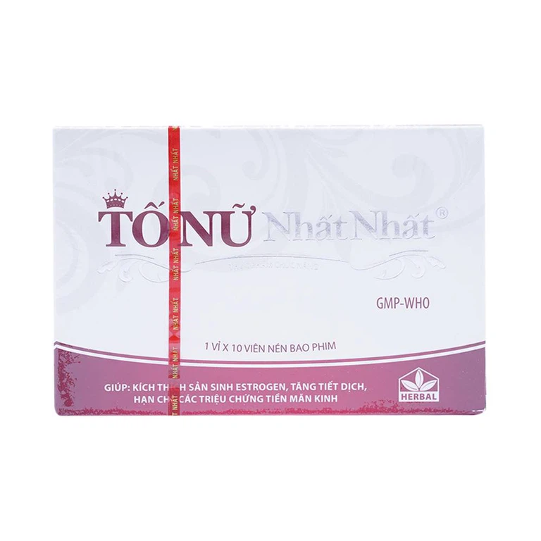 Viên uống Tố Nữ Nhất Nhất giúp điều hòa kinh nguyệt, hạn chế các chứng tiền mãn kinh (1 vỉ x 10 viên)