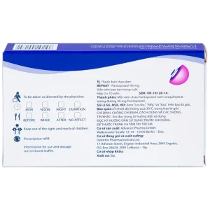 Thuốc Reprat 40mg Delorbis điều trị trào ngược dạ dày, thực quản (2 vỉ x 10 viên)