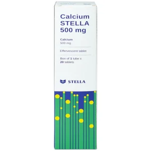 Viên sủi Calcium Stella 500mg phòng và hỗ trợ điều trị loãng xương (20 viên)