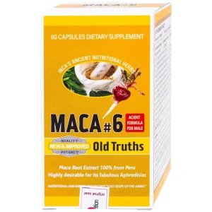 Viên uống Maca #6 Old Truths giúp tăng cường chức năng thận, tăng năng lượng (60 viên)