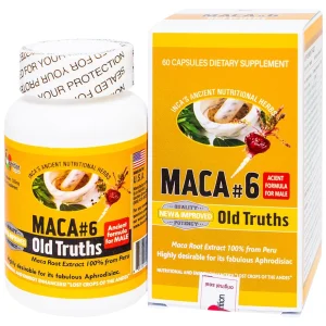 Viên uống Maca #6 Old Truths giúp tăng cường chức năng thận, tăng năng lượng (60 viên)
