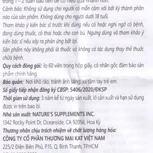 Viên uống Maca #6 Old Truths giúp tăng cường chức năng thận, tăng năng lượng (60 viên)