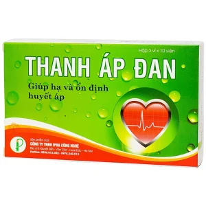 Viên uống Thanh Áp Đan IPHA giúp hạ và ổn định huyết áp (3 vỉ x 10 viên)
