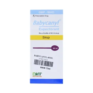 Siro Babycanyl Hataphar điều trị ho do hen phế quản, viêm phế quản (60ml)