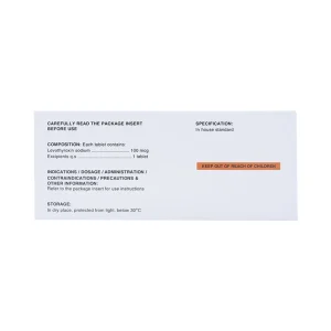 Thuốc L-Tyrox 100 DaviPharm điều trị hội chứng suy giáp (10 vỉ x 10 viên)