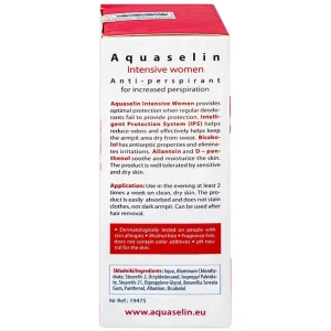Lăn khử mùi Aquaselin Insensitive Women dùng cho vùng nách không nhạy cảm dành cho nữ, giảm mồ hôi (50ml)