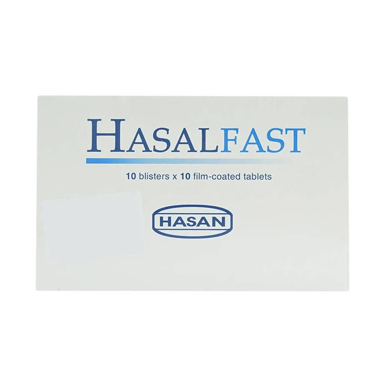 Thuốc Hasalfast Hasan điều trị viêm mũi dị ứng theo mùa, mày đay mạn tính vô căn (10 vỉ x 10 viên)