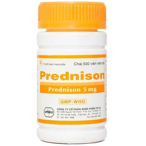 Thuốc Prednison 5mg Uphace điều trị bệnh thấp khớp (500 viên)
