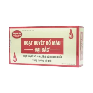 Viên uống Hoạt Huyết Bổ Máu Đại Bắc tăng cường lưu thông máu (2 vỉ x 15 viên)