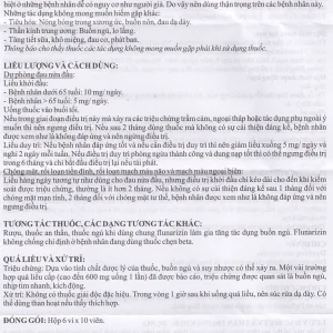 Viên nén Oliveirim 10mg DaViPharm dự phòng đau nửa đầu, điều trị chứng chóng mặt (6 vỉ x 10 viên)