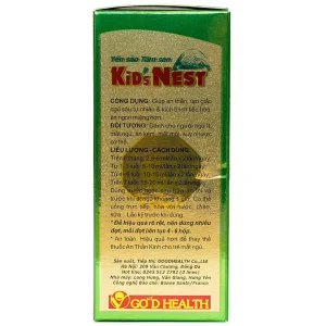 Yến sào Kid's Nest Tâm Sen 120ml Good Health giúp an thần, tạo giác ngủ sâu tự nhiên