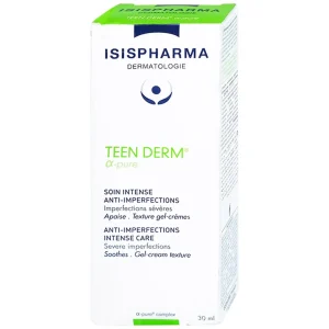 Kem Isis Pharma Teenderm Alpha Pure hỗ trợ điều trị mụn trứng cá (30ml)