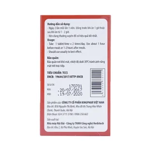 Viên uống Ích Thận Hoàng Kingphar bổ thận, dưỡng huyết (30 viên)