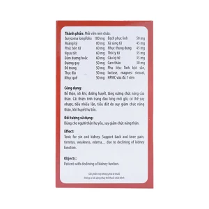 Viên uống Ích Thận Hoàng Kingphar bổ thận, dưỡng huyết (30 viên)
