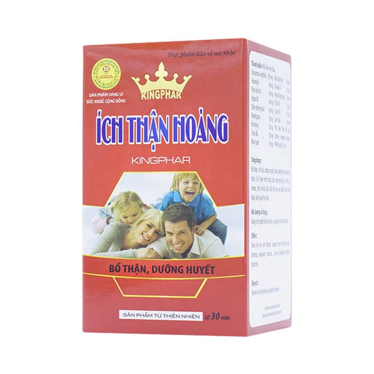 Viên uống Ích Thận Hoàng Kingphar bổ thận, dưỡng huyết (30 viên)