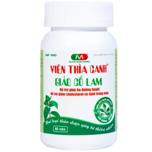 Viên thìa canh Giảo Cổ Lam Đại Đức Mạnh giúp hạ đường huyết, giảm cholesterol và lipid trong máu cao (60 viên)