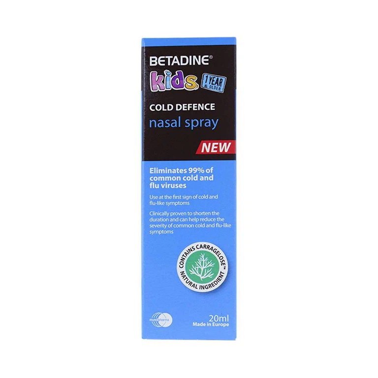 Xịt mũi Betadine Kids ngăn ngừa virus niêm mạc mũi (20ml)