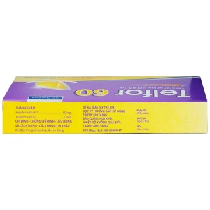 Thuốc Telfor 60 DHG điều trị các triệu chứng viêm mũi dị ứng (2 vỉ x 10 viên)