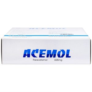 Thuốc Acemol 325mg Nadyphar hạ sốt và giảm đau (40 vỉ x 10 viên)