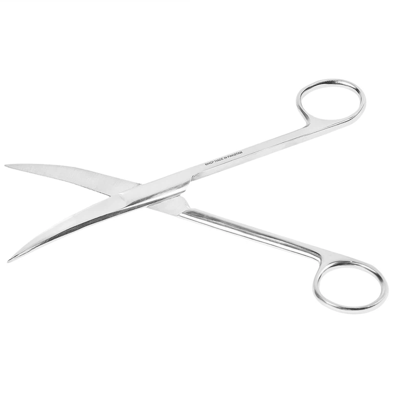 Kéo cong 2 đầu nhọn Electro Bismed dùng để thay băng cho bệnh nhân, cắt gòn (16cm)