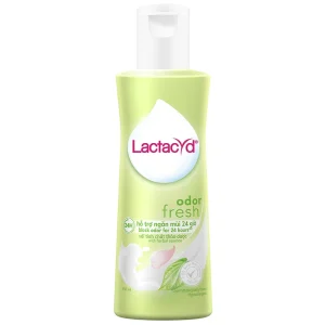 Dung dịch vệ sinh phụ nữ Lactacyd Odor Fresh hỗ trợ làm sạch nhẹ nhàng vùng kín, ngăn nhiễm khuẩn (150ml)