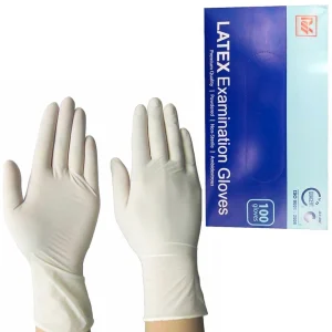 Găng tay cao su y tế có bột HTC Gloves Latex Size S (100 chiếc)