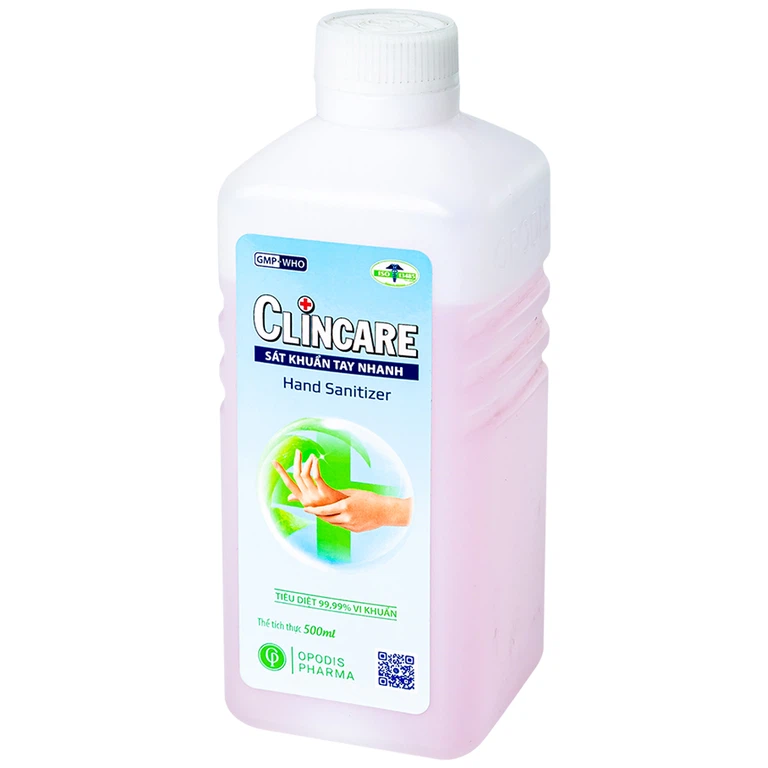Sát khuẩn tay nhanh Clincare Opodis Pharma tiêu diệt 99,99% vi khuẩn, sát khuẩn tay nhanh (500ml)