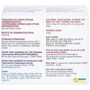 Thuốc Chophytol Phyto thông mật, lợi mật (6 vỉ x 30 viên)